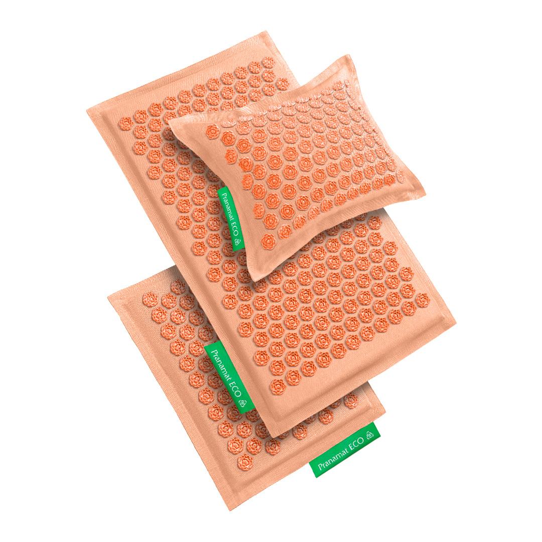 Pranamat + PranaPillow + Mini Hemp Edition (Peach Fuzz)
