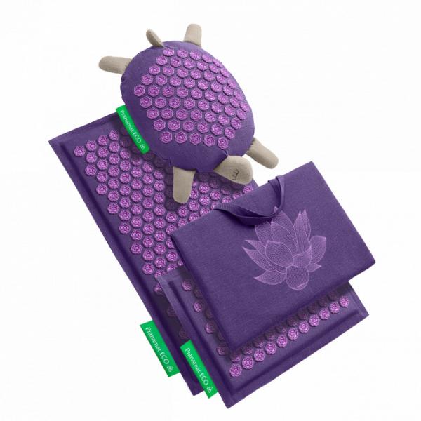 Pranamat + PranaTurtle Big + Mini + Bag Big Violet & Violet